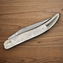 Boker Toothpick Folding Knife D2 Tool Steel Blade White Bone Handle.