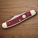 Boker Whittler Pocket Knife D2 Tool Steel Blades Red Bone Handle
