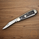 Boker Mini Trapper Pocket Knife D2 Tool Steel Blade Black Bone Handle.
