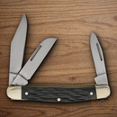 Boker Trad Series Stockman Pocket Knife D2 Tool Steel Blades Black Bone Handle.