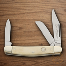 Boker Trad Series Stockman Pocket Knife D2 Tool Steel Blades White Bone Handle.