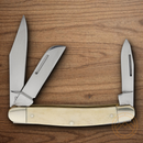 Boker Trad Series Stockman Pocket Knife D2 Tool Steel Blades White Bone Handle.