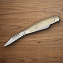Boker Trad Series Stockman Pocket Knife D2 Tool Steel Blades White Bone Handle.