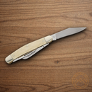 Boker Trad Series Stockman Pocket Knife D2 Tool Steel Blades White Bone Handle.