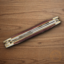 Boker Lg Stockman Pocket Knife D2 Tool Steel Blades Brown Bone Handle.