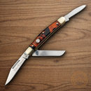 Boker Lg Stockman Faux Pocket Knife D2 Tool Steel Blades Imitation Tortoise Shell Handle