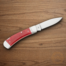 Boker Gentleman's Folding Knife D2 Tool Steel Blade Red Bone Handle.