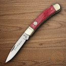Boker Gentleman's Folding Knife D2 Tool Steel Blade Red Bone Handle.