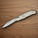 Boker Copperhead Pocket Knife D2 Tool Steel Blades White Bone Handle.
