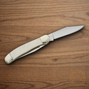Boker Copperhead Pocket Knife D2 Tool Steel Blades White Bone Handle.