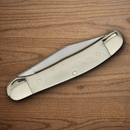 Boker Copperhead Pocket Knife D2 Tool Steel Blades White Bone Handle.