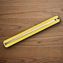 Boker Lg Rangebuster Folding Knife D2 Tool Steel Blades Yellow Delrin Handle.