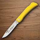 Boker Range Buster Folding Knife D2 Tool Steel Blades Yellow Synthetic Handle.
