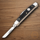 Boker Congress Pocket Knife D2 Tool Steel Blades Black Bone Handle.