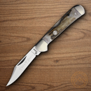 Boker Copperhead Folding Knife D2 Tool Steel Blade Stag Handle.