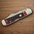 Boker TS 2.0 Copperhead Folding Knife D2 Tool Steel Blade Red Bone Handle