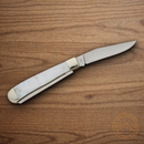 Boker Trapper Pocket Knife D2 Tool Steel Blades Faux Mother of Pearl Handle.