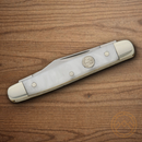 Boker Pen Pocket Knife D2 Tool Steel Blades Faux Mother of Pearl Handle.