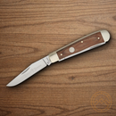 Boker Treebrand Trapper Pocket Knife D2 Tool Steel Blade Brown Micarta Handle.