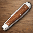 Boker Treebrand Trapper Pocket Knife D2 Tool Steel Blade Brown Micarta Handle.