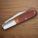 Boker Tree Brand Pocket Knife Stainless Steel Blades Brown Bone Handle.