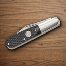 Boker Tree Brand Pocket Knife Stainless Steel Blades Black Bone Handle