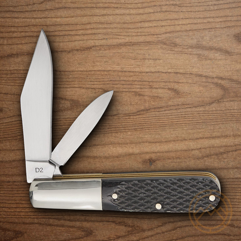 Boker Tree Brand Pocket Knife Stainless Steel Blades Black Bone Handle