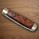 Boker Swell-End Jack Pocket Knife Bohler N690 Steel Blades Thuja Wood Handle