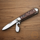 Boker Swell-End Jack Pocket Knife Bohler N690 Steel Blades Thuja Wood Handle