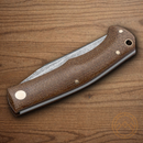 Boker Boxer EDC Folding Knife 3" Bohler M390 Steel Blade Brown Micarta Handle