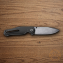 Boker 1969 Z28 Folding Knife 3.13" Damascus Steel Blade Black Aluminum Handle