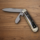 Boker Swell-End Pocket Knife Bohler N690 Steel Blades Imitation Horn Handle