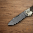 Boker Junior Scout Folding Knife 2.75" Damascus Steel Blade Curly Birch Handle