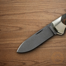 Boker Scout Folding Knife 3.13" Damascus Steel Blade Curly Birch Handle