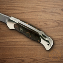 Boker Scout Folding Knife 3.13" Damascus Steel Blade Curly Birch Handle