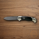 Boker Scout Folding Knife 3.13" Damascus Steel Blade Ironwood Handle.
