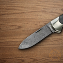 Boker Scout Folding Knife 3.13" Damascus Steel Blade Ironwood Handle.