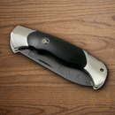 Boker Scout Folding Knife 3.13" Damascus Steel Blade Ironwood Handle.