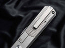 Boker BRLW Folding Knife 2.5" Magnacut Steel Blade Gray Titanium Handle