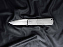 Boker BRLW Folding Knife 2.5" Magnacut Steel Blade Gray Titanium Handle