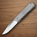 Boker BRLW Folding Knife 2.5" Magnacut Steel Blade Gray Titanium Handle