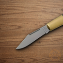 Boker Barlow Expedition Folding Knife 2.5" 440C Steel Blade Brown Micarta Handle.
