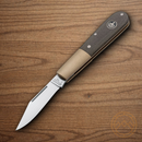 Boker Barlow Expedition Folding Knife 2.5" 440C Steel Blade Brown Micarta Handle.
