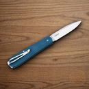 Boker Coffin Folding Knife 3.13" MagnaCut Steel Blade Denim Micarta Handle