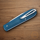 Boker Coffin Folding Knife 3.13" MagnaCut Steel Blade Denim Micarta Handle