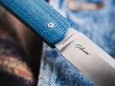 Boker Coffin Folding Knife 3.13" MagnaCut Steel Blade Denim Micarta Handle