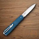 Boker Coffin Folding Knife 3.13" MagnaCut Steel Blade Denim Micarta Handle