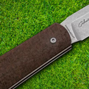Boker Coffin Folding Knife 3.13 MagnaCut Steel Blade Brown Micarta Handle