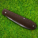 Boker Coffin Folding Knife 3.13 MagnaCut Steel Blade Brown Micarta Handle