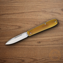 Boker Coffin  Folding Knife 3.13" MagnaCut Steel Blade Amber Ultem Handle